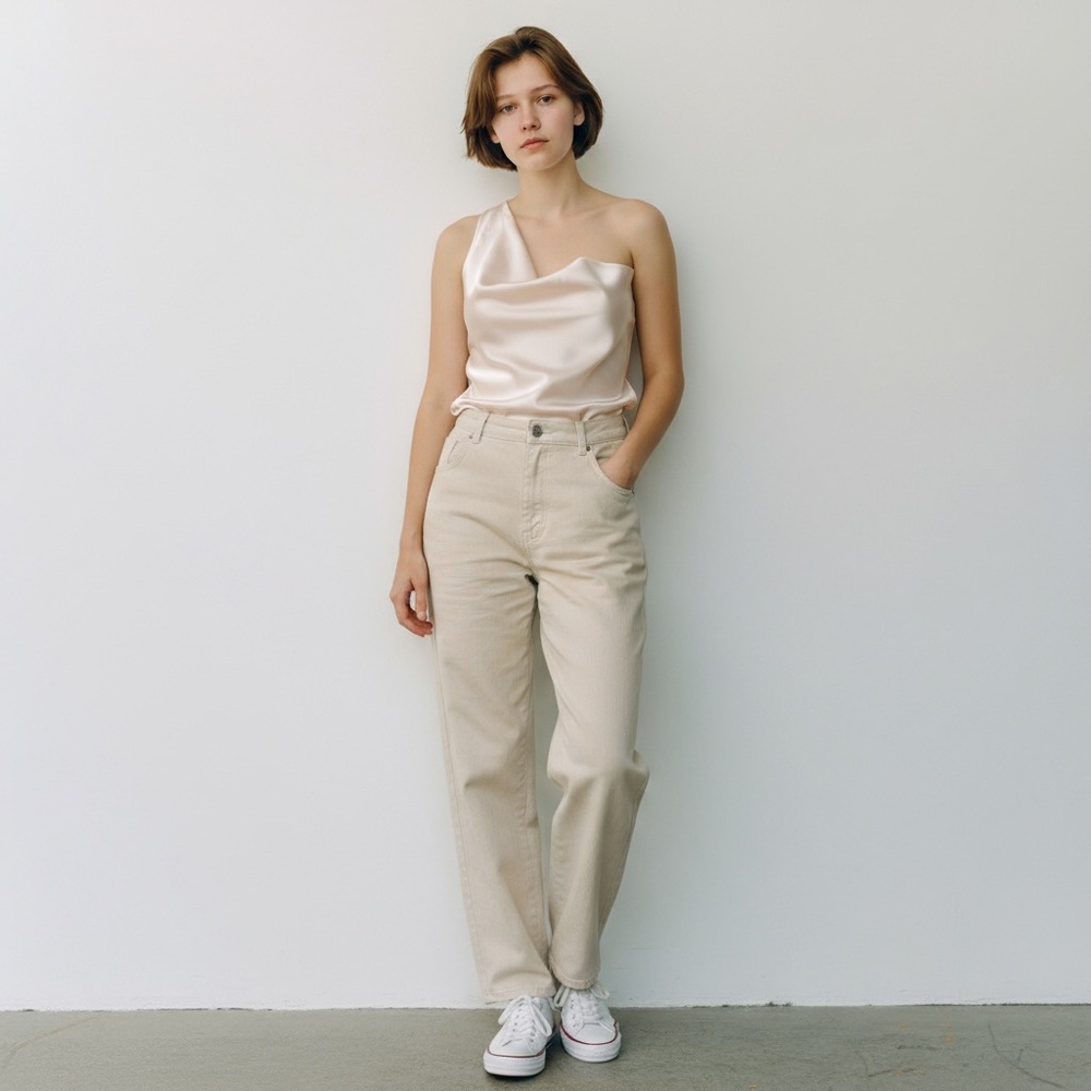 Zara Elegant gold rose  satin Women's Top small